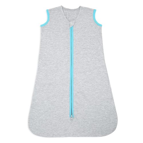 HALO Sleepsack Ideal Temp, Baby Wearable Blanket, TOG 1.0, Heather Grey/Aqua, Medium : Baby