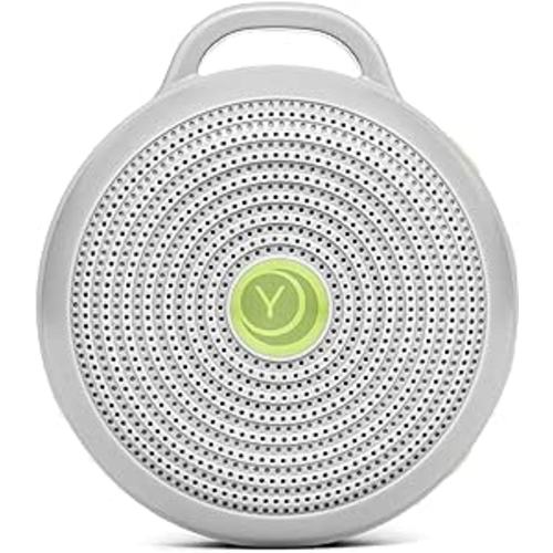 Yogasleep Hushh Portable White Noise Machine for Baby | 3 Soothing, Natural Sounds with Volume Control | Compact for On-the-Go Use & Travel | USB Rechargeable | Baby-Safe Clip & Child Lock
