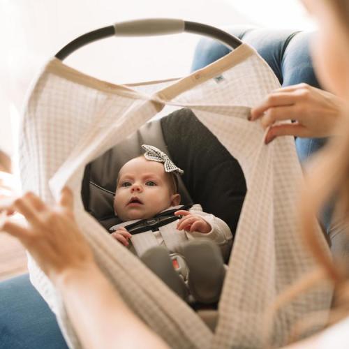 Little Unicorn, Cotton Muslin Car Seat Canopy | Zola Baby