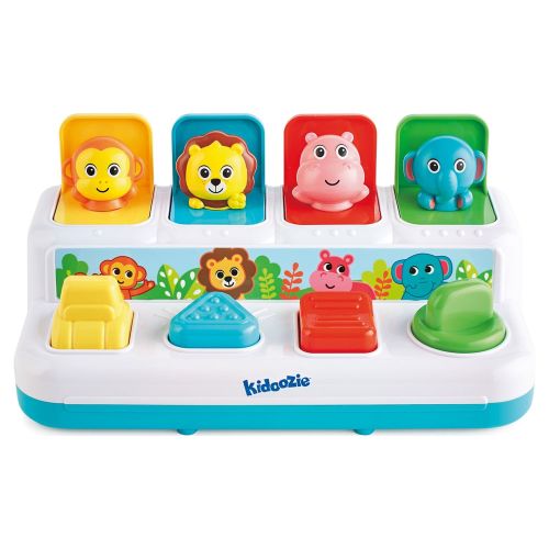 Kidoozie Pop ‘n Play Animal Friends, Pop Up Activity Toy for Learning;Suitable for Toddlers Ages 12 months and older