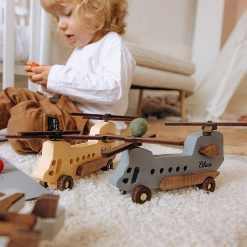 Handmade Wooden Airplane Toys for Boys Kids Pretend Play First Birthday Gift for Toddler Personalized Toys 1st Birthday Boy Christmas Gift