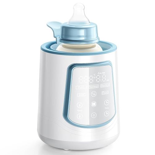 Baby Bottle Warmer,Smart 12 in 1 Fast Milk Warmer for All Bottles with Timer,Smart Temperature Control,Water Bath Technolog,Defrost Best for Breastmilk Formula Heat Baby Food Jar Blue