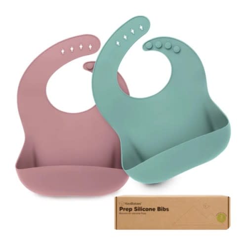 2-Pack Prep Silicone Bibs (Color: QUANTUM)