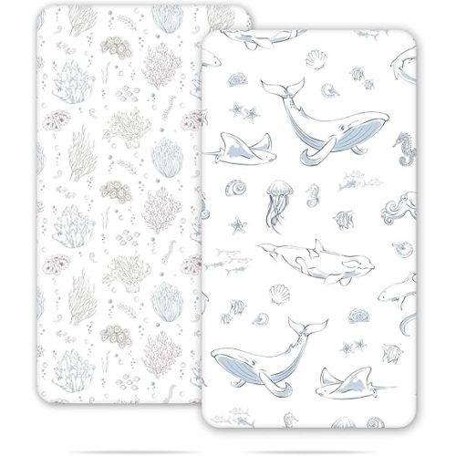 Marine Paradise Crib Sheet Set - 28"x52"