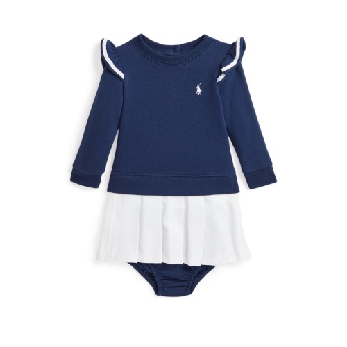 Ruffle Mixed Media Dress, 6M