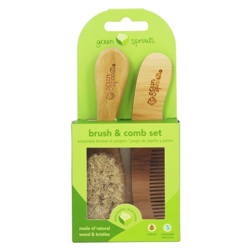 Green Sprouts Comb and Brush Set (1xCT)