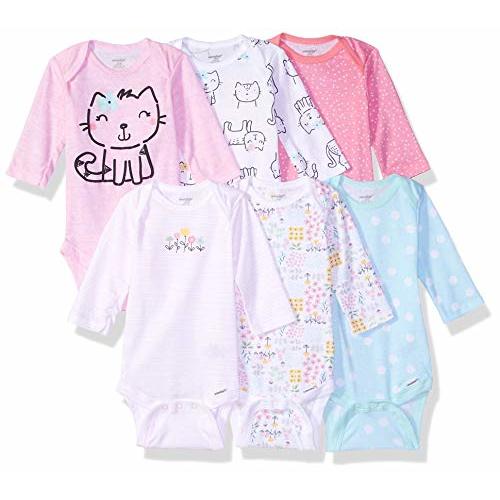 Onesies Brand unisex-baby 6-pack Long Sleeve Bodysuits