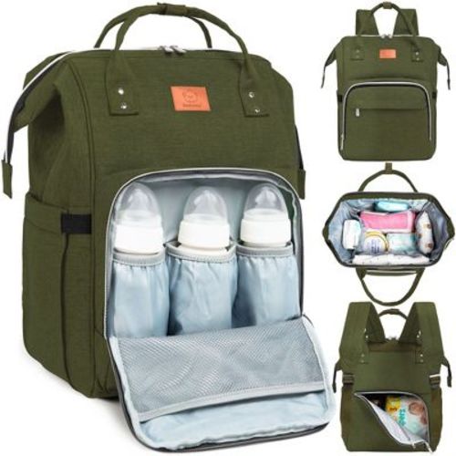 Keababies Original Diaper Bag Backpack, Multi Functional, Water-resistant, Large Baby Bags For Girls, Boys (classic Gray)