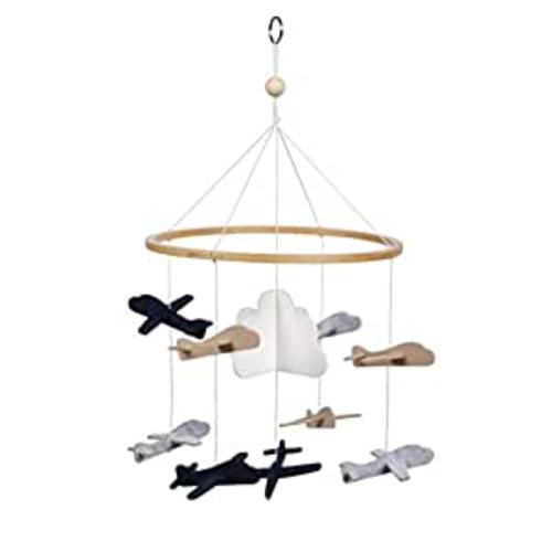 Baby Crib Mobile (Airplanes in The Clouds, Short Version) - Nursery Decoration and Baby Shower for Boys & Girls