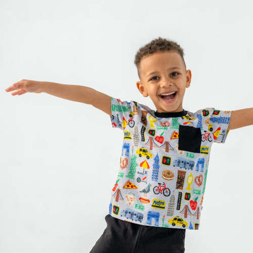 The Big Apple Relaxed Pocket Tee – Little Sleepies 6-12M