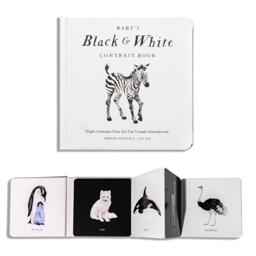 Baby's Black and White Contrast Book: High-Contrast Art for Visual Stimulation at Tummy Time (Our Little Adventures Series)