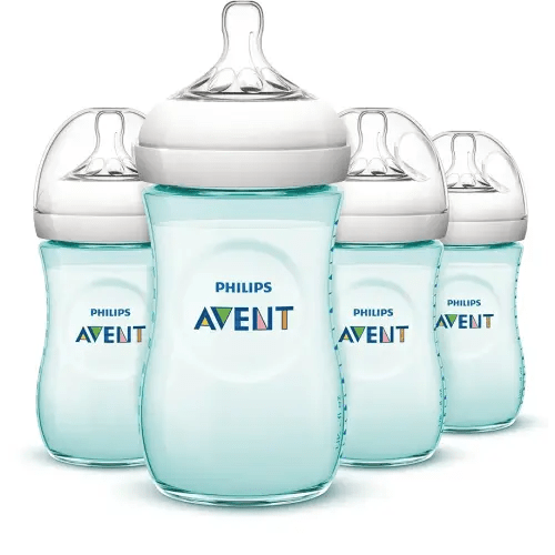 Philips AVENT Natural Bottle, Teal, 9 Ounce, 4 Count