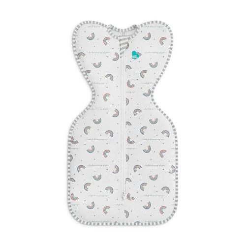 Love to Dream Swaddle UP, Baby Sleep Sack, Self-Soothing Swaddles for Newborns, Get Longer Sleep, Snug Fit Helps Calm Startle Reflex, New Born Essentials for Baby, 1.0 TOG, 8-13lb, Rainbow Dream