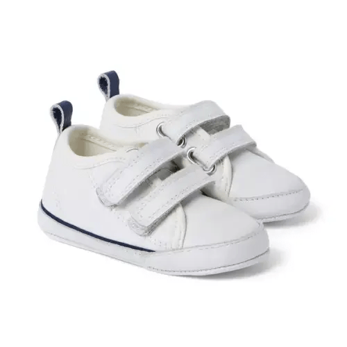 Baby White Baby Double Strap Sneaker by Janie and Jack