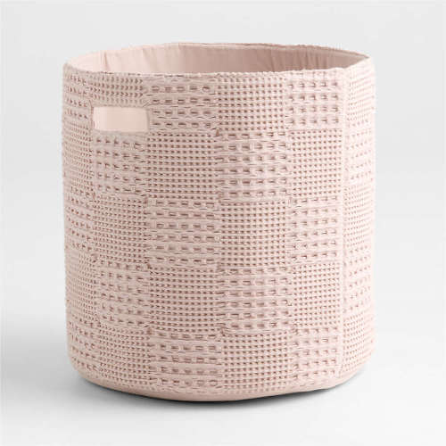 Nella Lilac Rose Floor Storage Bin with Handles