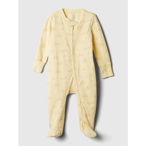 Baby First Favorites Graphic One-Piece in maize yellow, size: 3-6 M