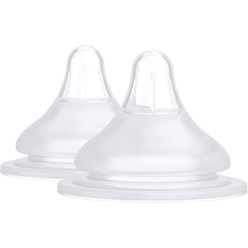 RealFeel Baby Bottle Nipples for BuubiBottle by Quark - Silicone Anti Colic Nipples Simulate Breastfeeding for Easy Transitions - BPA-Free, PVC-Free, Toxin-Free (Medium Flow (3+ Months))