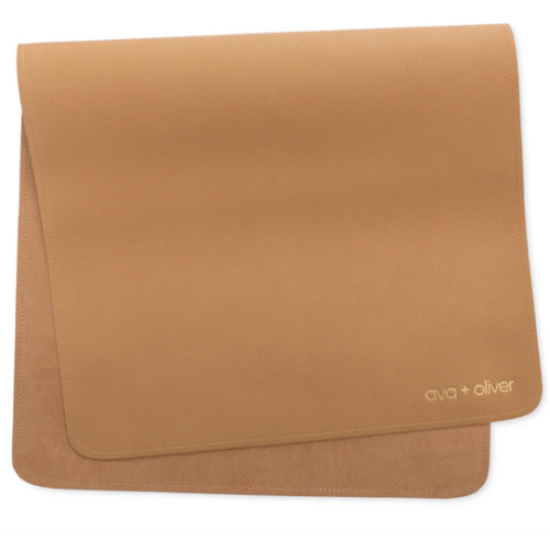 Vegan Leather Changing Mat | Tan