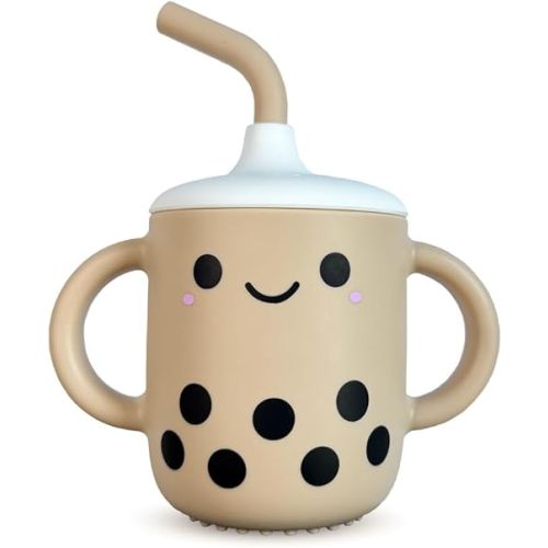 Barks & Babbles Boba Baby Silicone Training Sippy Cup