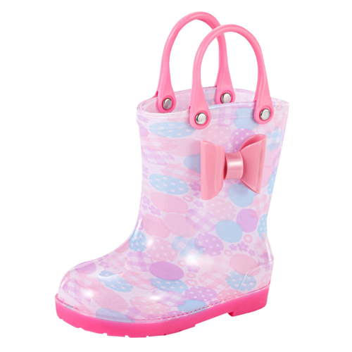Toddler Girls Easy On Lightweight Rain Boots, Multicolor