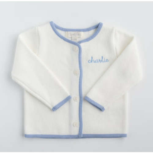 Color Edged Infant Cardigan | Cygnet Living