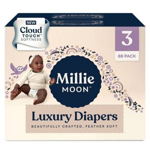 Millie Moon Luxury Diapers - (Select Size and Count), Size: 3