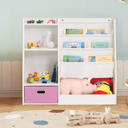 Isabelle & Max™ 31.5'' H X 35'' W Bookcase With Shelves And Toy Storage Organizer | Wayfair