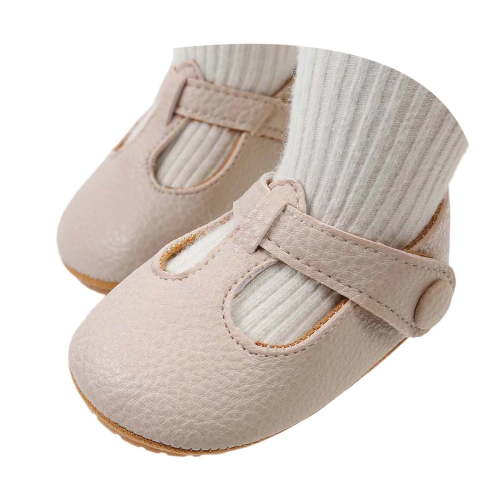Hjtefg Baby Girls Soft Sole Sandals - Comfortable Breathable Slippers 0-18 Months, Lightweight Everyday Shoes for Little Feet,Color: 2-Beige Size: 0-6 Months