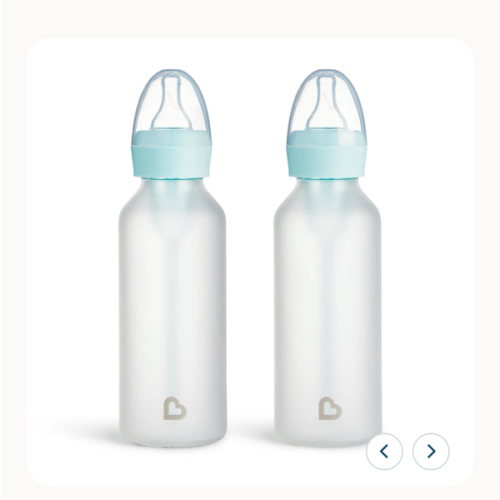 Bond™ Silicone Glass Bottle 4oz or 8oz, 2pk | Munchkin