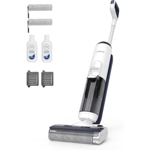 Tineco iFLOOR 5 Breeze Complete Wet Dry Vacuum Cordless Floor Washer, One-Step Cleaning for Hard Floors, Edge Clean, Auto Self-Cleaning, Lightweight & Cordless Design