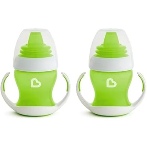 Munchkin® Gentle™ Transition Sippy Trainer Cup, 4 Ounce, 2 Pack, Blue