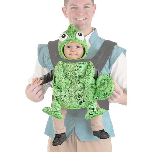 Disney Tangled Pascal Baby Carrier Costume Cover - Velour and Foam Fabric with Headpiece, Officially Licensed