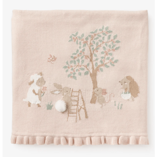 Garden Picnic Knit Blanket