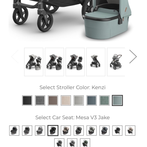 UPPAbaby Vista V3 Stroller + Bassinet + Aria / Mesa V3 / Mesa V2 Car Seat Travel System
