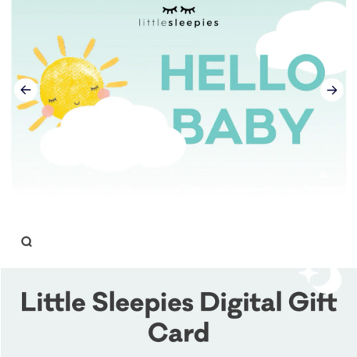 Digital Gift Card - Little Sleepies