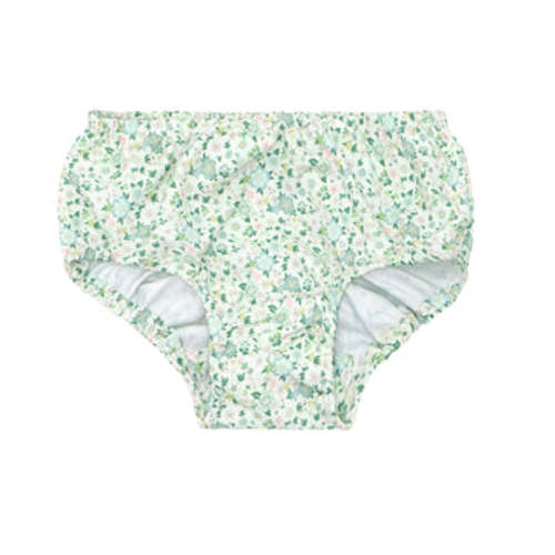 sea marsh floral diaper cover – minnow, size 0/6