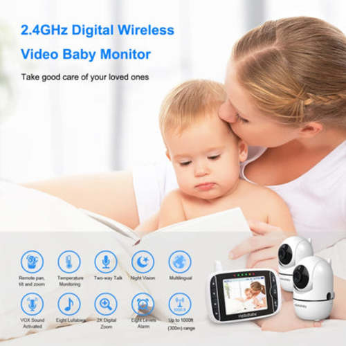 HelloBaby HB65-2 Video Baby Monitor with two cameras
