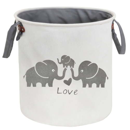 TXCENY Laundry Baskets,Cotton Fabric Laundry Hamper,Collapsible Storage Baskets Home organizer Bin for Baby Nursery,Toys(Baby hamper)