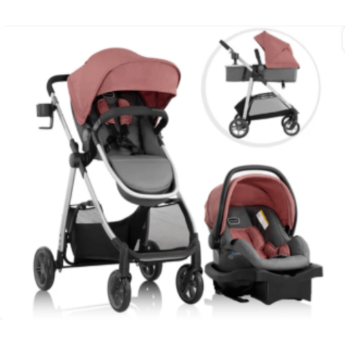 Evenflo Omni Plus Modular Travel System, Shasta Pink
