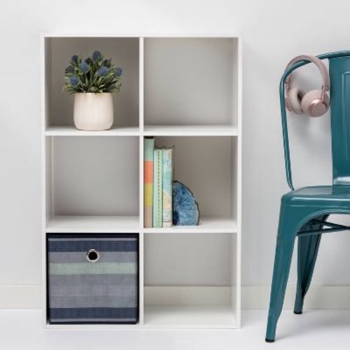 11" 6 Cube Organizer Shelf - Room Essentials™, Color: White