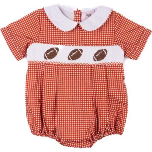 Burnt Orange Gingham Football, Noah Bubble - Teeta | Maisonette