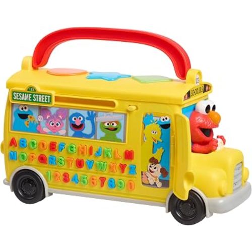 Sesame Street Elmo's Learn & Go School Bus Interactive Toy with Lights