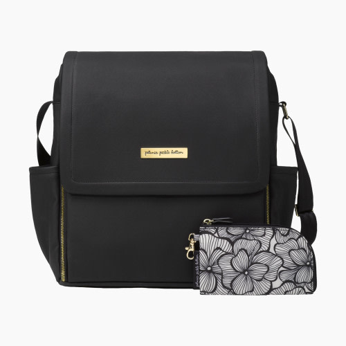 Petunia Pickle Bottom Boxy Diaper Bag Backpack - Black Matte Leatherette