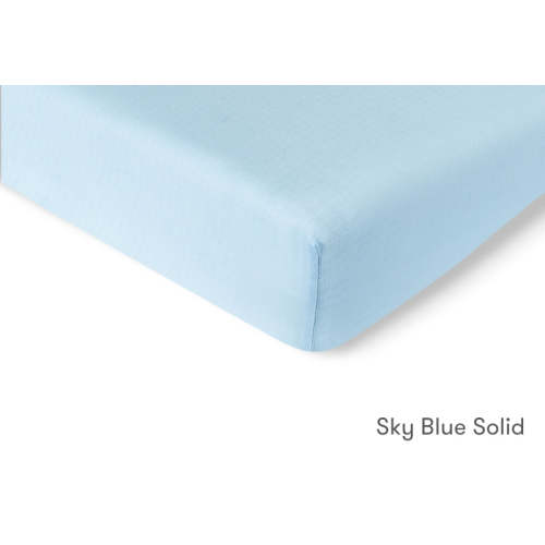 Breathable, Organic Sheets | Newton Baby - Sky Blue