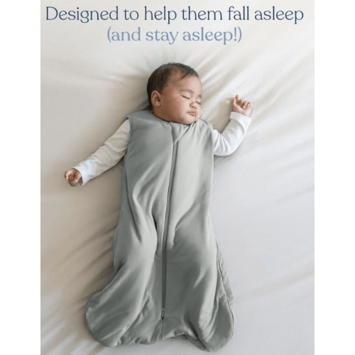 HALO - 1.5 TOG supersoft bamboo wearable blanket, double zipper sleeping bag with weighted feel - oat