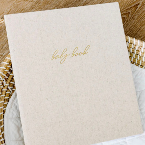 First Year Baby Memory Book - Sand