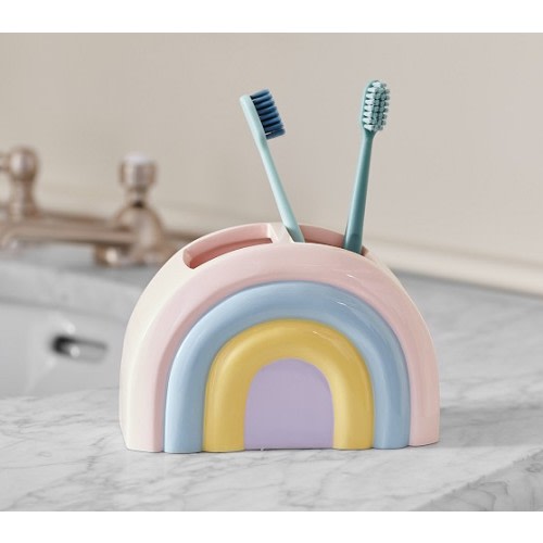 Rainbow Shaped Toothbrush Holder | Pottery Barn Kids