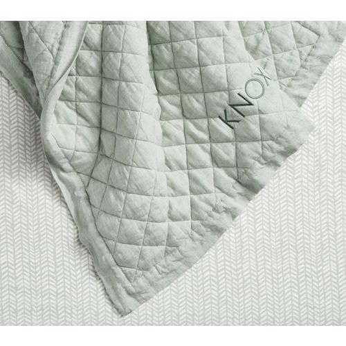 European Linen Baby Quilt | Pottery Barn Kids