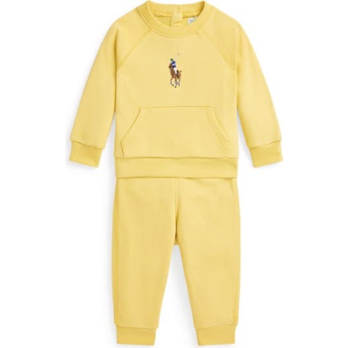 Embroidered French Terry Sweatshirt & Joggers Set, 12M