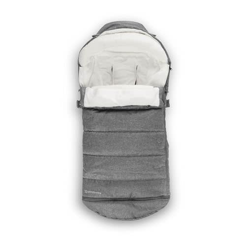 UPPAbaby CozyGanoosh 2-in-1 Seasonal Footmuff - Easily Attaches to UPPAbaby Strollers and RumbleSeat – Versatile, Ultra-Plush Zip-Out Liner for Cold Weather – Greyson (Charcoal Mélange)